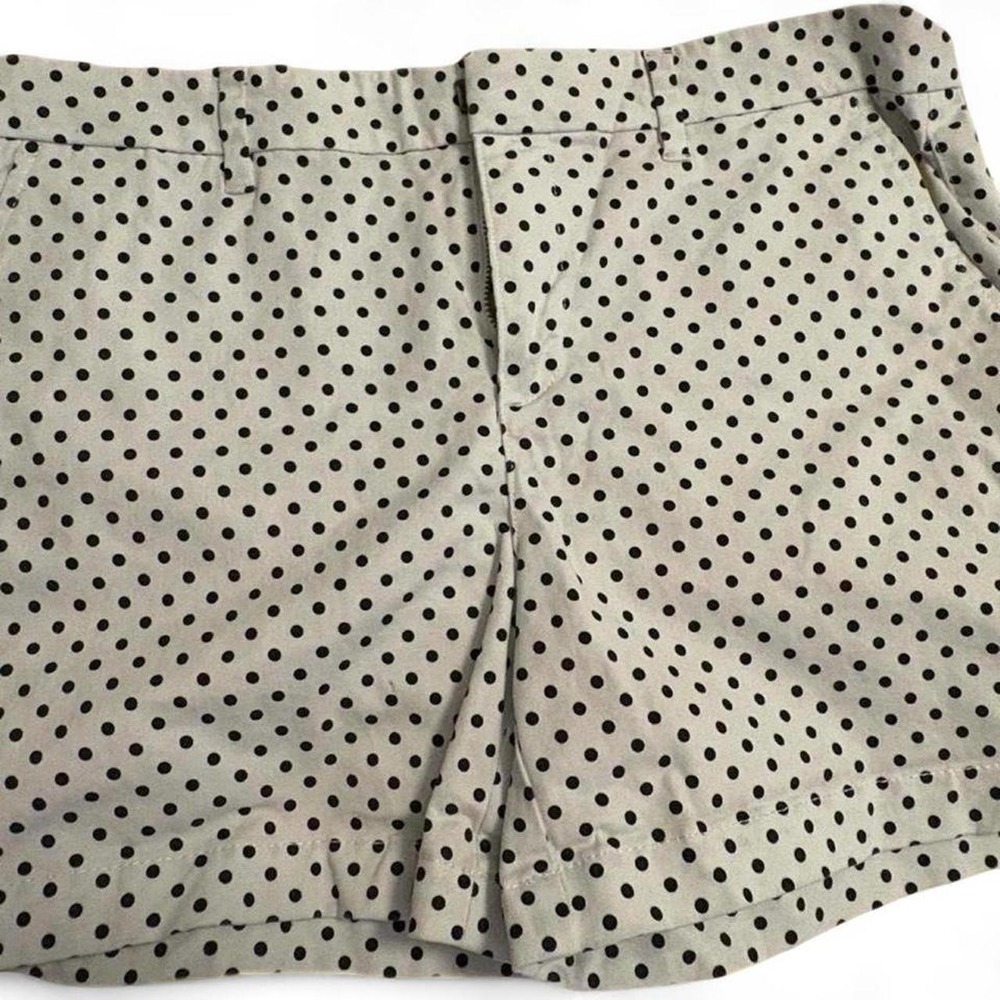 Tommy Hilfiger Polka Dot Chino Shorts White Navy Cotton Summer Preppy Classic